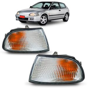 Par Sinaleira Seta Civic 1992 A 1995 Coupe/hatch Ambar