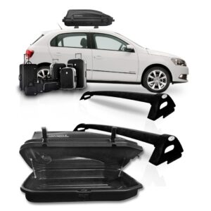 Rack De Teto Gol Voyage G5 G6 G7+ Maleiro 270 Litros Preto