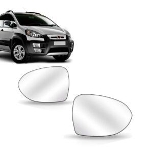 Par Lente Retrovisor Idea 2011 Até 2017 Com Base