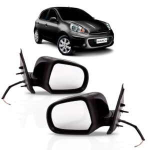 Par Retrovisor Nissan March 2011 2012 2013 Eletrico View Max