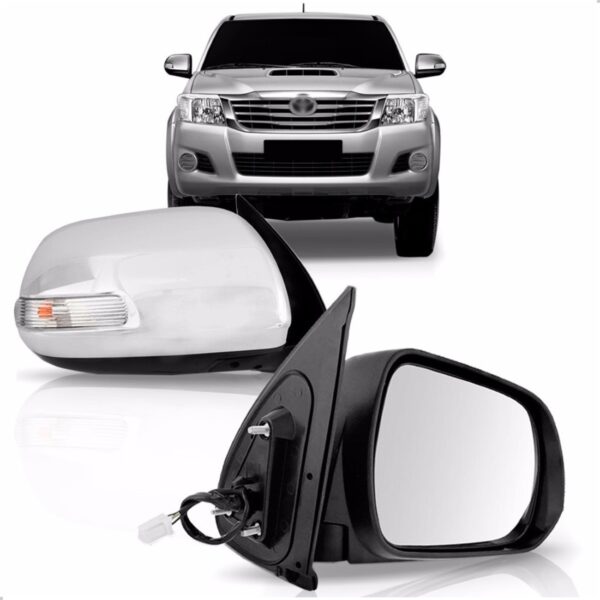 Par Retrovisor Hilux 2012 2013 14 Eletrico Srv Com Sinaleira
