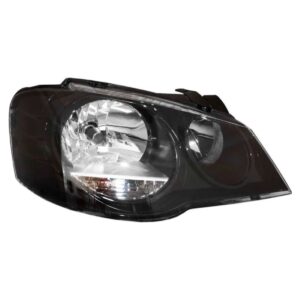 Kit Golf 2007 À 2012 Parachoque + Par Farol Máscara Negra.