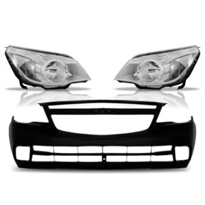 Kit Envolvente Agile Montana 2009 A 2014 Par Farol Cromado - Preto