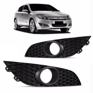 Par Grade Do Farol Milha Vectra 2009 2010 2011 2012 C/ Furo Preto