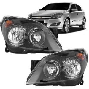 Par Farol Vectra Gt Gtx 2009 2010 2011 2012 Mascara Negra