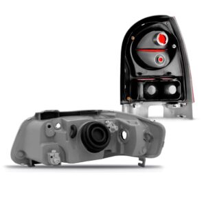 Kit Par Farol Cromado + Sinaleira Fume Gol G4 2003 A 2009