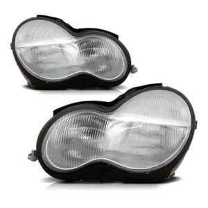 Par Farol Mercedes C180 C200 2001 2002 03 04 05 2006 Raiado