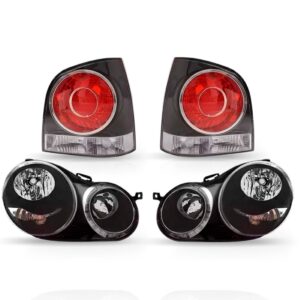 Par Farol E Lanterna Polo 2003 A 2006 Mascara Negra