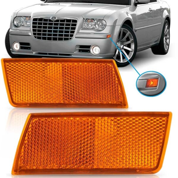 Par Refletor Parachoque Dianteiro 300c 2006 2007 08 09 2010