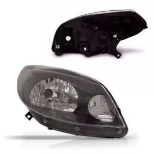 Par Farol Sandero 2012 A 2014 - Mascara Cinza