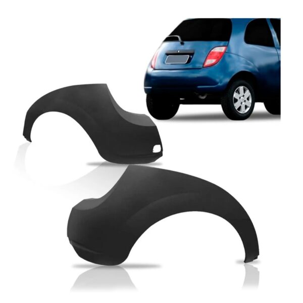 Par Envolvente Traseiro Lateral Ka 2002 03 04 06 2007 Preto