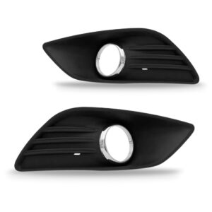 Jogo Moldura Farol De Milha Focus 2008 09/12 2013 Com Furo Preto