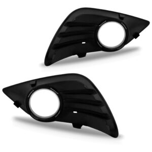 Jogo Moldura Farol De Milha Focus 2008 09/12 2013 Com Furo Preto