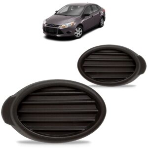 Par Grade Moldura De Milha Focus 2013 2014 2015 Sem Furo Preto Ambos Os Lados