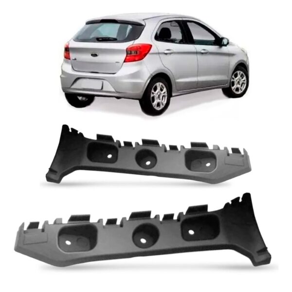 Par Suporte Guia Parachoque Traseiro Ka 2016 2017 2018 Hatch