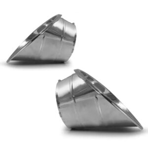 Par Moldura Milha C/ Furo Palio 2008 Em Diante Cromado Cromado