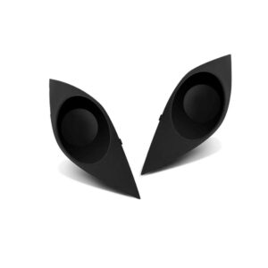 Par Tela Frontal Moldura Milha Palio 12 A 16 Sem Furo Cinza