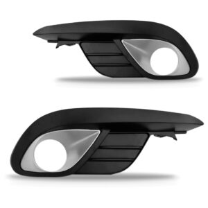 Par Moldura Farol Milha Grand Siena 2012 A 2016 C Furo Cinza Preto Ambos Os Lados