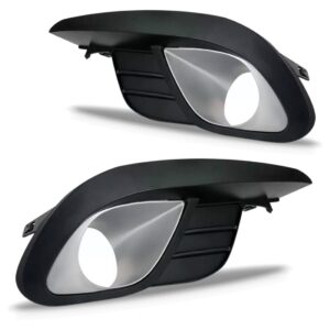 Par Moldura Farol Milha Grand Siena 2012 A 2016 C Furo Cinza Preto Ambos Os Lados