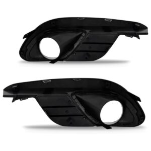 Par Moldura Farol Milha Grand Siena 2012 A 2016 C Furo Cinza Preto Ambos Os Lados