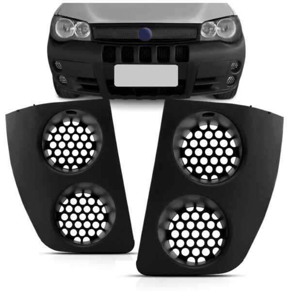 Par Moldura Milha Strada Adventure 2004 05 06 2007 Sem Furo Preto