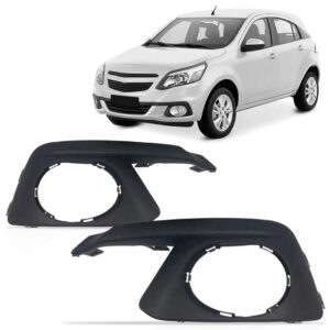 Par Moldura Milha Agile Com Furo 2013 2014 Preto