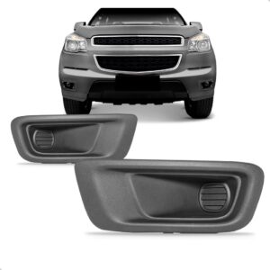 Par Grade Parachoque S10 2012 13 14 15 2016 Sem Furo Milha Preto Ambos Os Lados