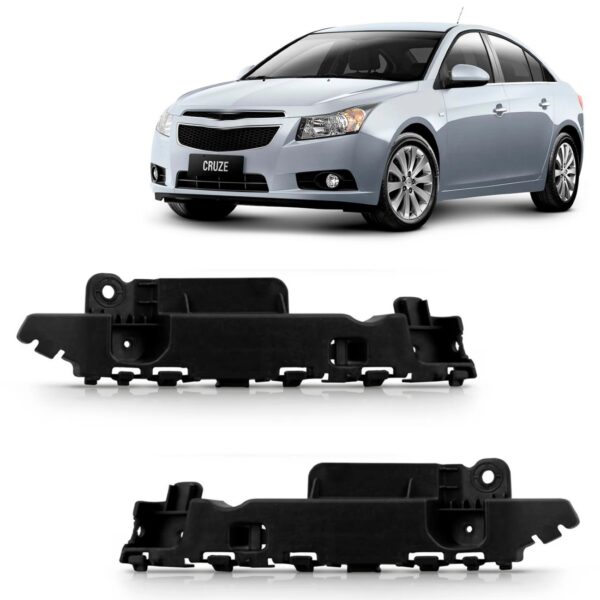 Par Suporte Guia Parachoque Dianteiro Cruze 2010 A 2017