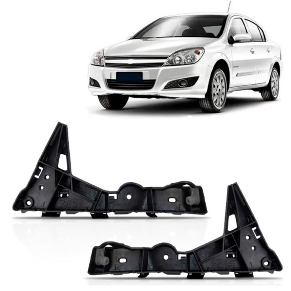 Par Suporte Guia Parachoque Dianteiro Vectra 2006 A 2011