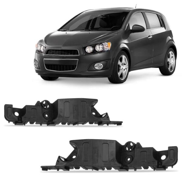 Par Suporte Guia Parachoque Dianteiro Sonic 2012 2013 2014