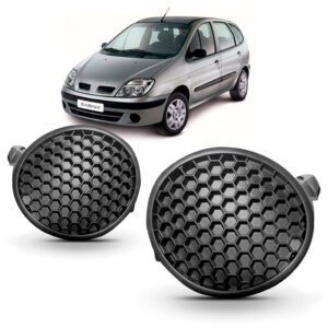 Par Moldura Milha Scenic 1999 2000 2001 02 03 2004 S/ Furo Preto Ambos Os Lados