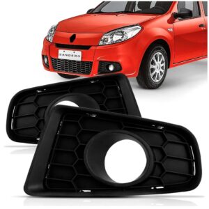 Par Moldura Milha Sandero 2011 2012 2013 2014 Com Furo Preto