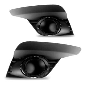 Par Tela Frontal Parachoque Dianteiro Logan Sandero Sem Furo - Preto