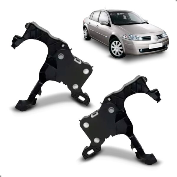 Par Suporte Farol Megane Ii 2005 2006 2004 A 2013 Dianteiro