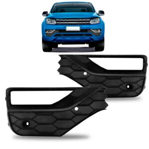 Par Grade Moldura Farol Milha Amarok 16 A 2018 C/furo Sensor Preto