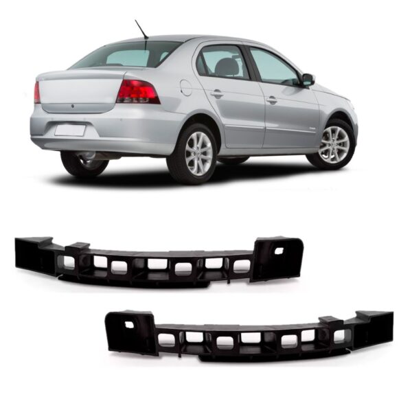 Par Suporte Guia Parachoque Traseiro Voyage G5 2008 A 2012