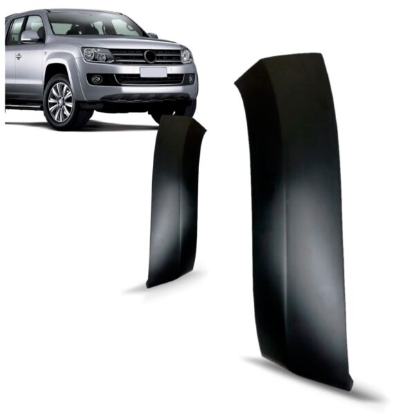 Par Moldura Parachoque Dianteiro Amarok 2010 11 12 13 2014 Preto