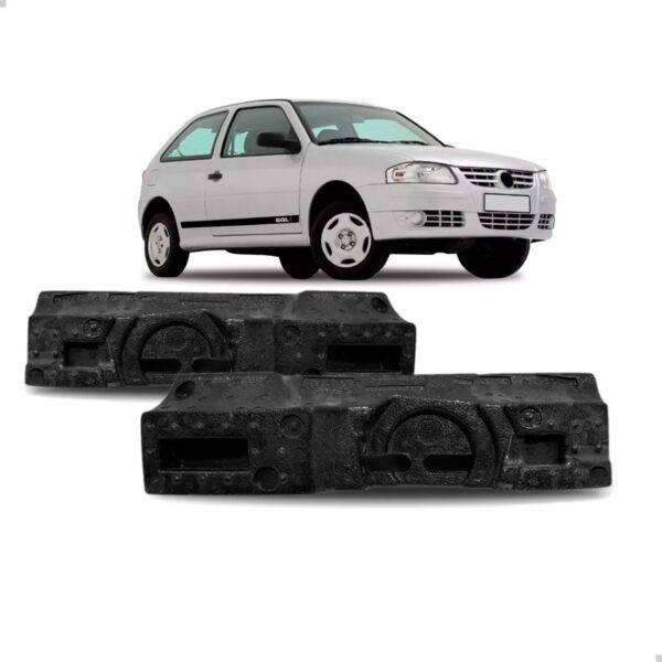 Par Absorvedor Impacto Parachoque Dianteiro Gol 2006 A 2010