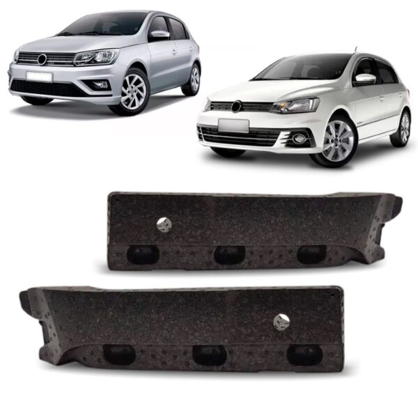 Par Absorvedor Impacto Parachoque Dianteiro Gol 2016 A 2018