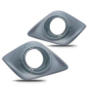 Par Tela Frontal Moldura Farol Milha Hilux 15 16 17 Com Furo Azul-celeste