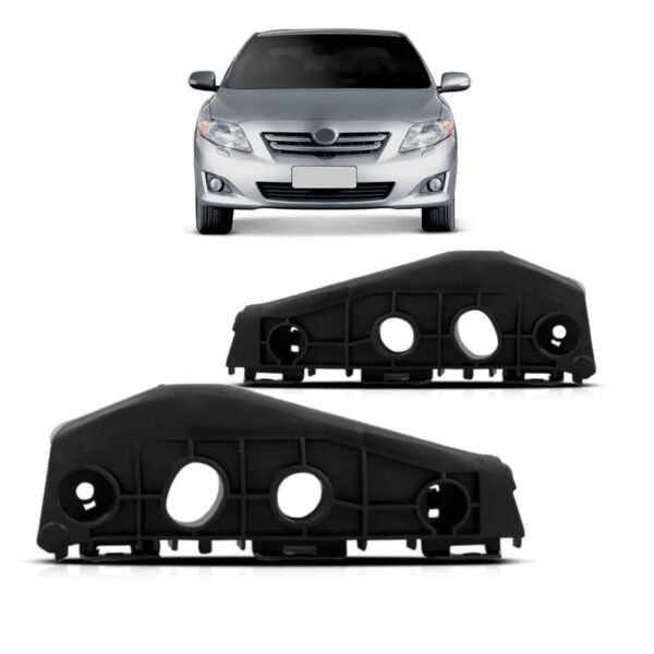 Par Guia Suporte Parachoque Dianteiro Corolla 2008 A 2011