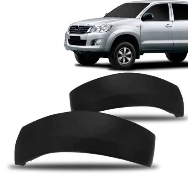 Par Moldura Parachoque Dianteiro Hilux 2012 2013 2014 2015 Preto