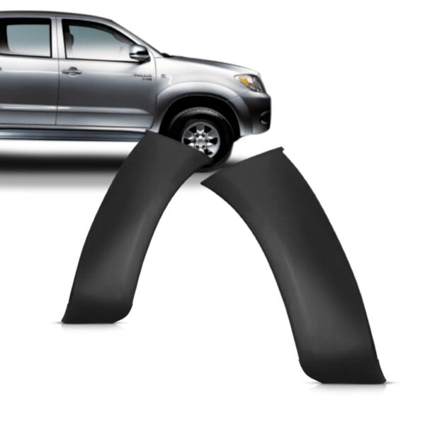 Par Moldura Parachoque Dianteiro Hilux 2005 2006 2007 2008 Preto