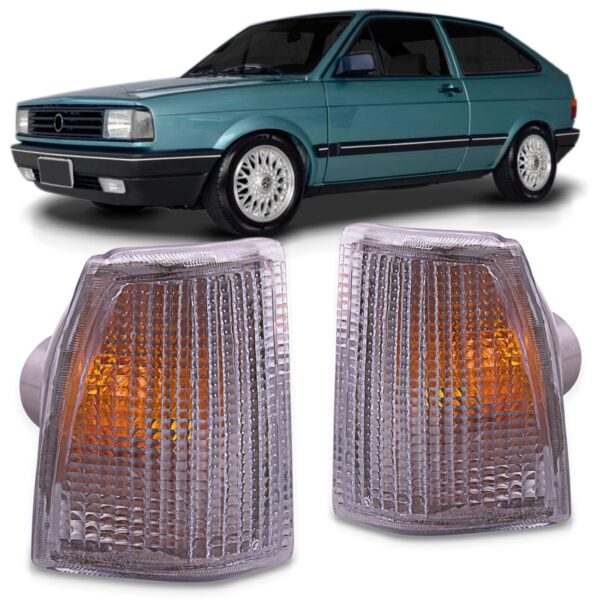 Par Sinaleira Gol 1987 88 1989 1990 Cristal Lente Plástico