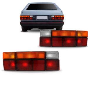 Jogo Sinaleira Traseira Gol 1987 1988 89 90 91/1994 Tricolor Vermelho