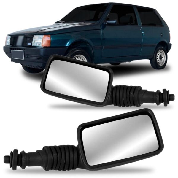Par Retrovisor Uno 1985 86 87 88 89/1991 Com Controle Oferta