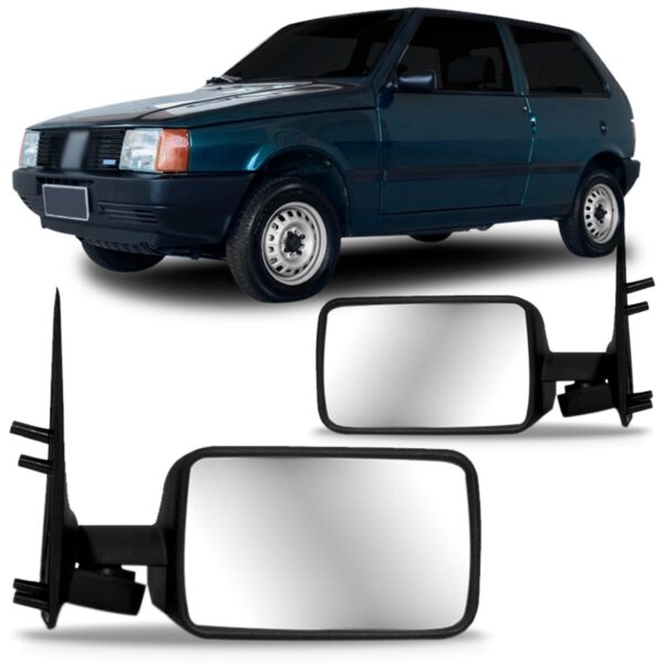 Par Retrovisor Uno 1985 1986 1987 88 89 90 1991 Sem Controle