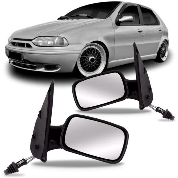 Jogo Retrovisor Palio 2 Portas 1996 97 98/2000 Com Controle