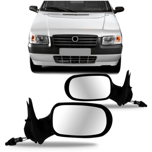 Par Retrovisor Uno Fire 4 Portas 05/2010 Com Controle Oferta