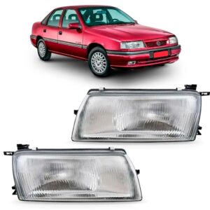 Par Farol Para Vectra 1994 1995 1996 Foco Simples Lente Lisa